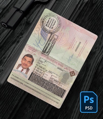 Mali passport PSD